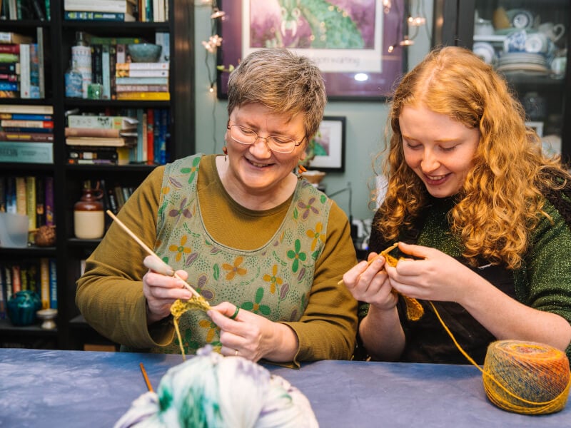 Crochet and knitting